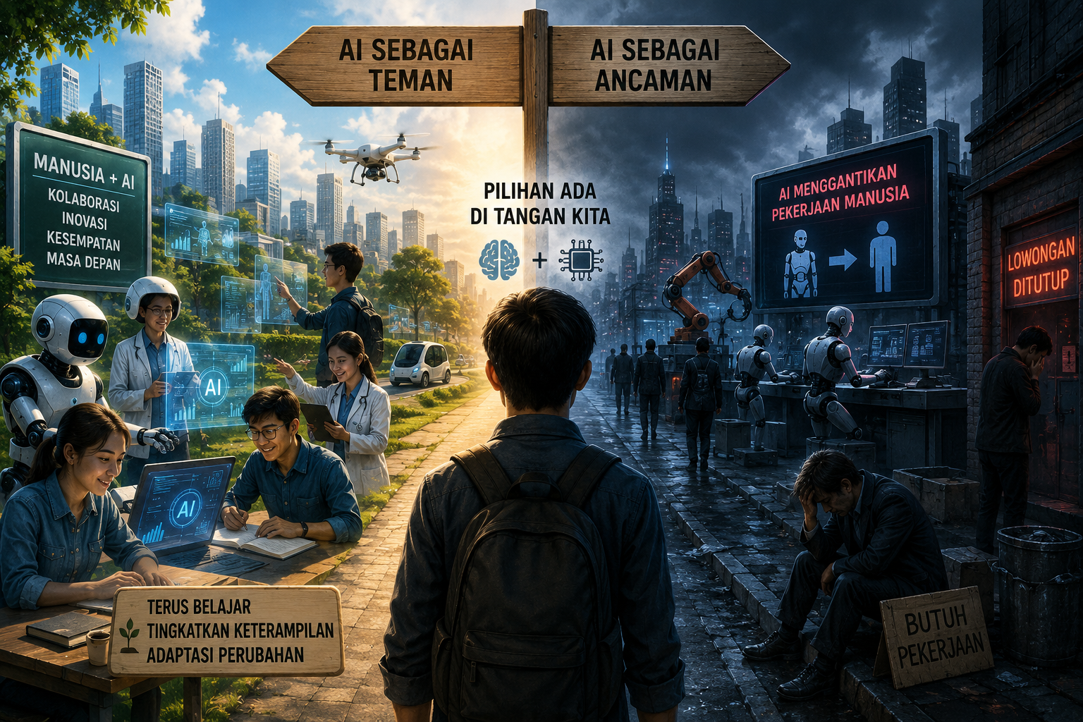 Manusia dan AI: teman atau ancama?